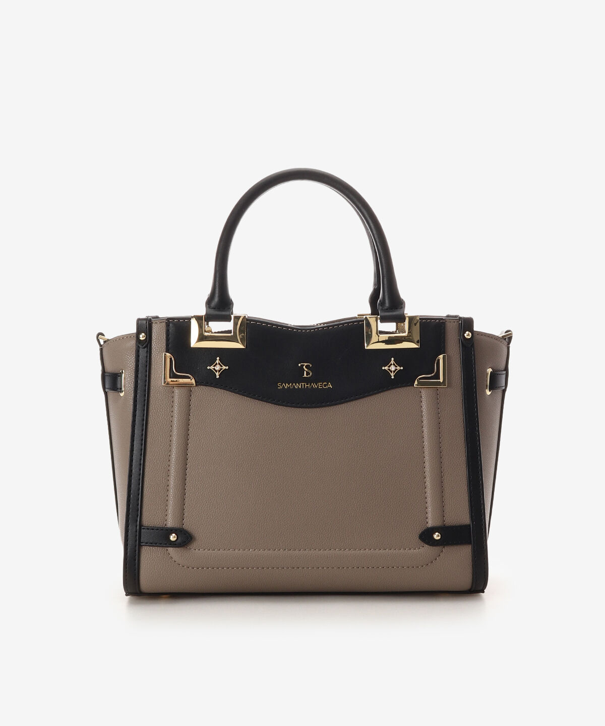 Samantha Vega「サイドダイヤカットハンドバッグ」|ハンドバッグ|