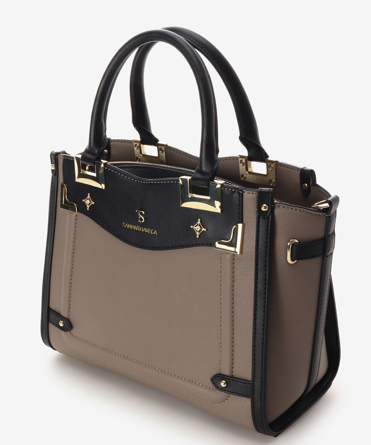 Samantha Vega「サイドダイヤカットハンドバッグ」|ハンドバッグ|