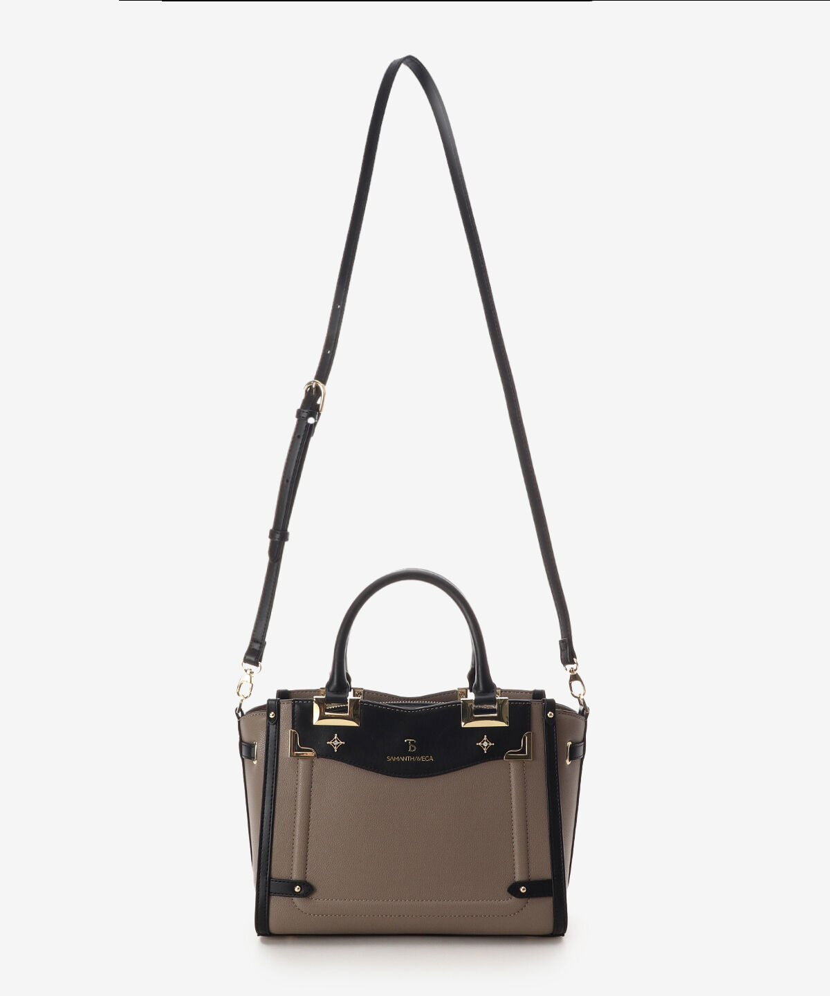 Samantha Vega「サイドダイヤカットハンドバッグ」|ハンドバッグ|