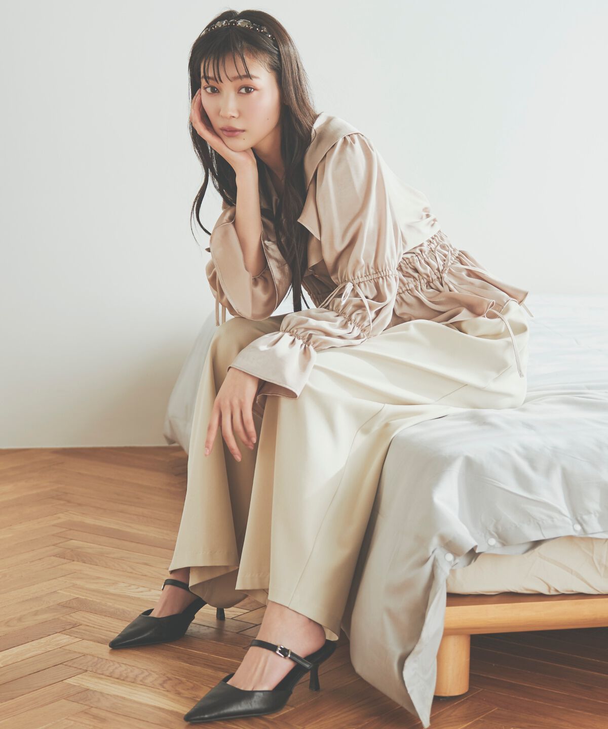 アンドクチュール「タックワイドパンツ」|その他|