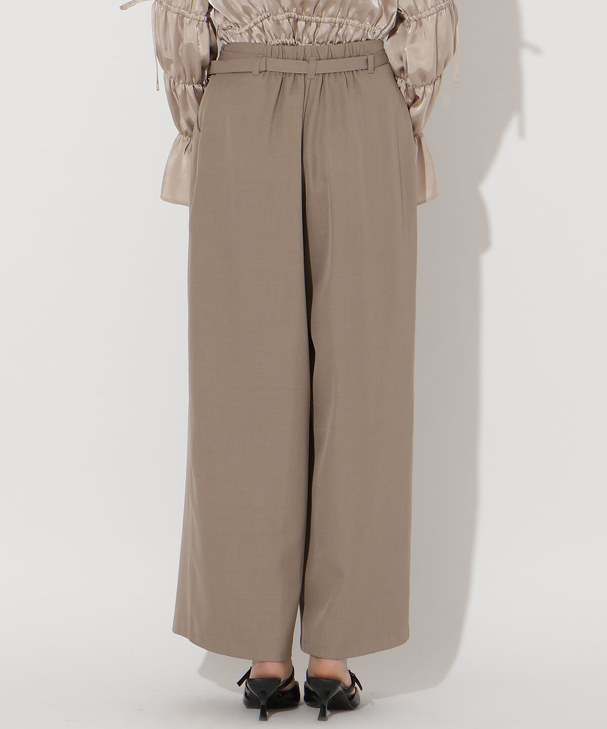 アンドクチュール「タックワイドパンツ」|その他|