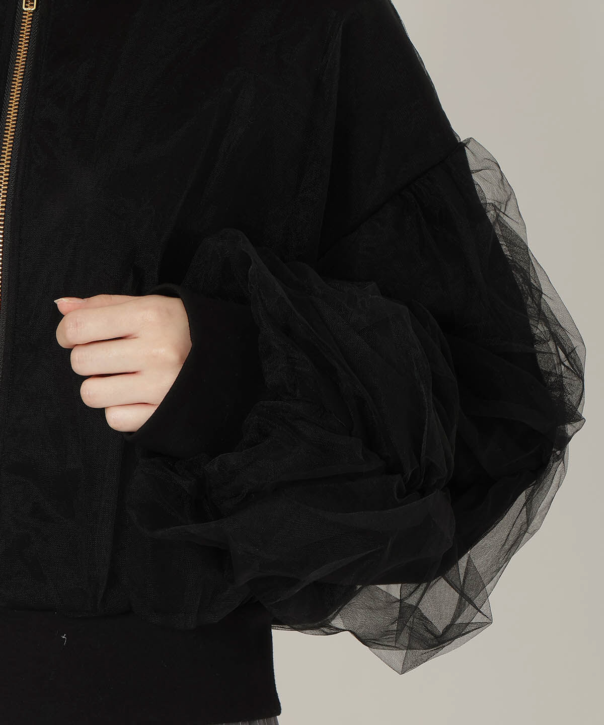 REDYAZEL「チュールレイヤードMA-1」|ブルゾン・スタジャン|