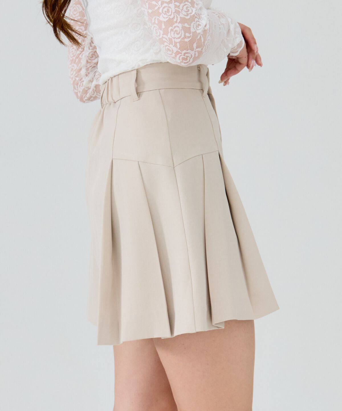 REDYAZEL「プリーツショートパンツ」|キュロット|