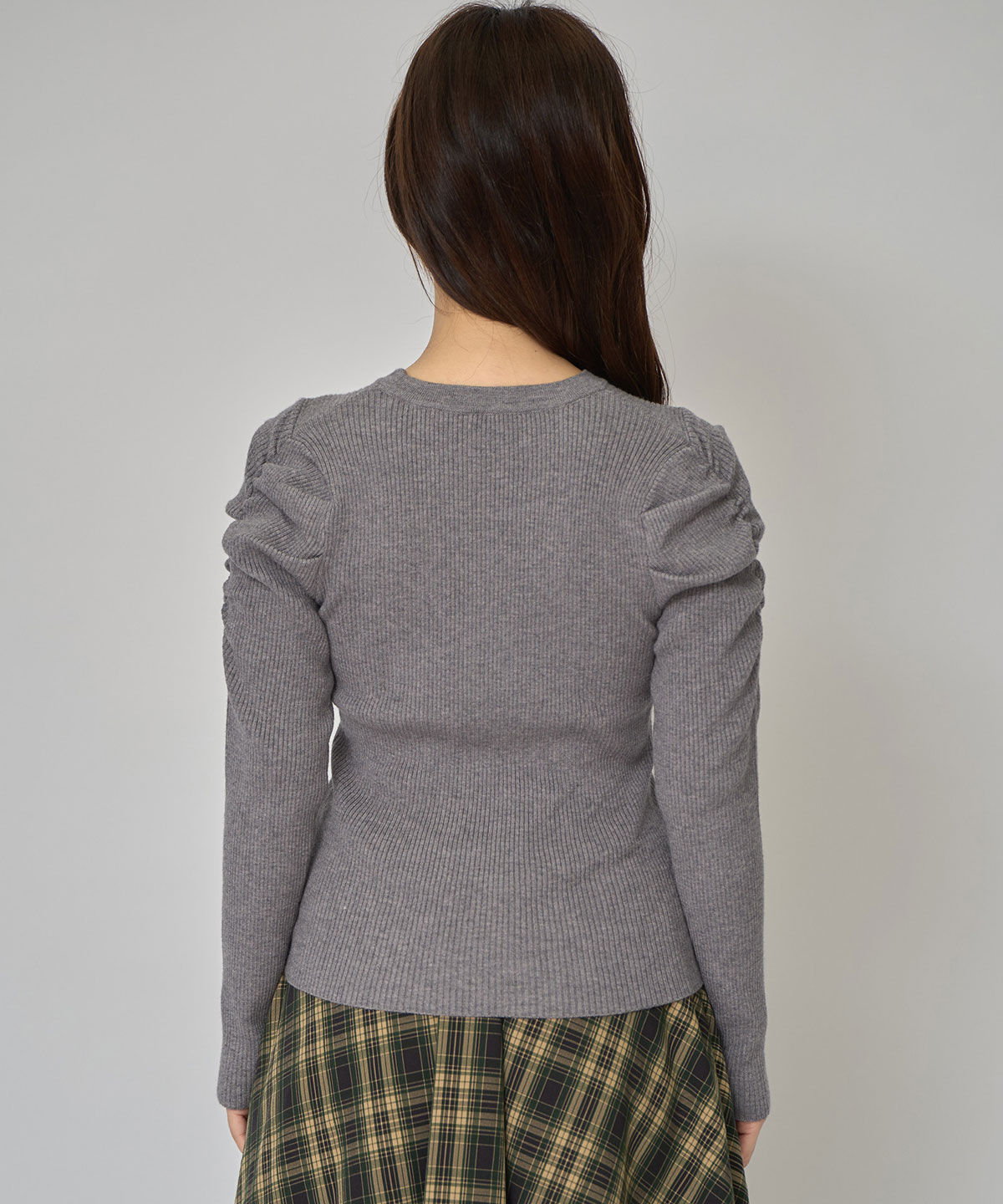 REDYAZEL「パワショルロゴリブニットトップス」|ニット・セーター|