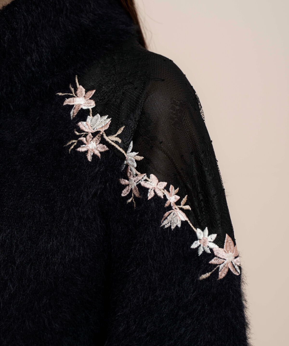 WILLSELECTION「刺繍シャギーニットプルオーバー」|ニット・セーター|