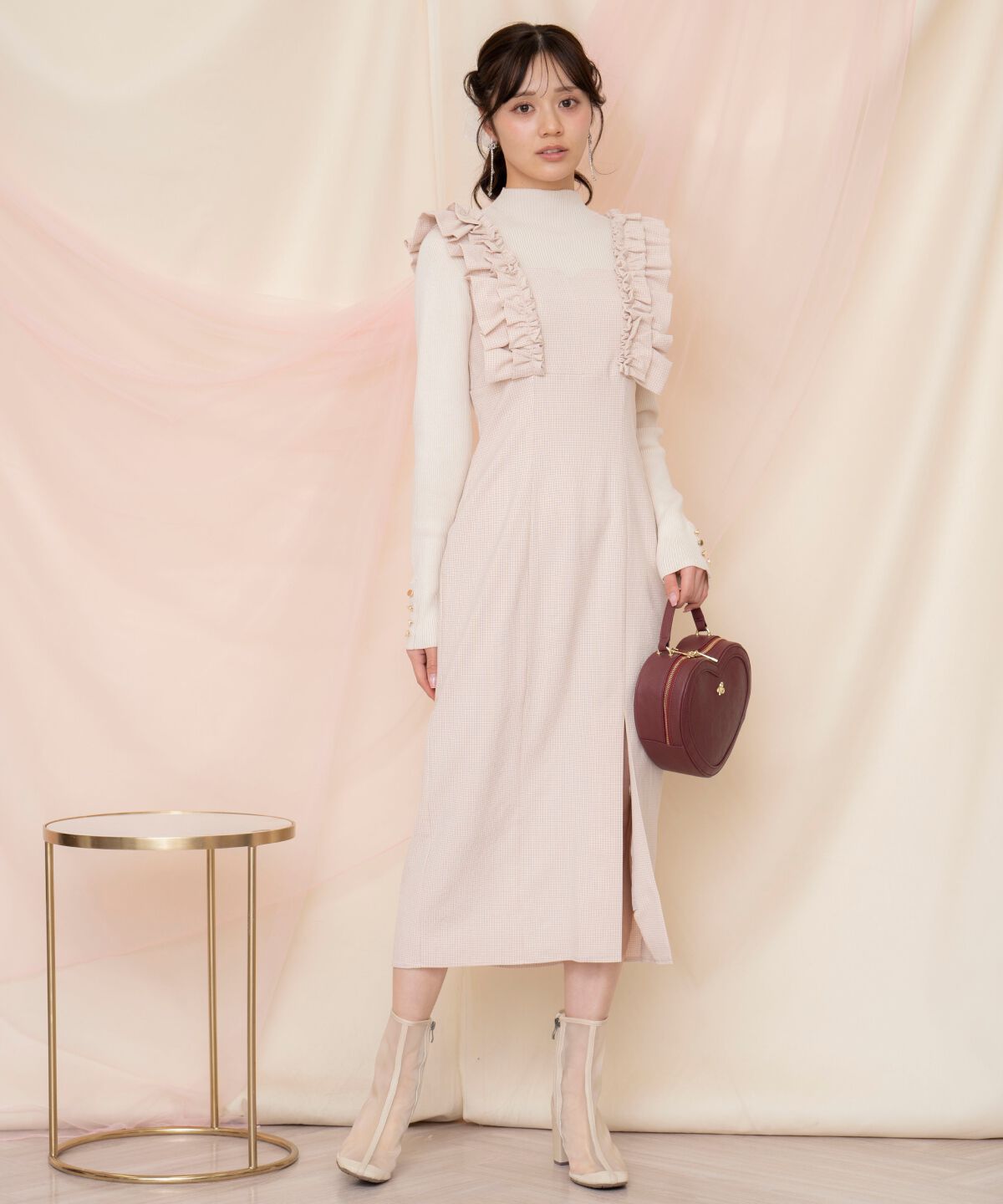 WILLSELECTION「フリルショルダースリットワンピース」|ワンピース|