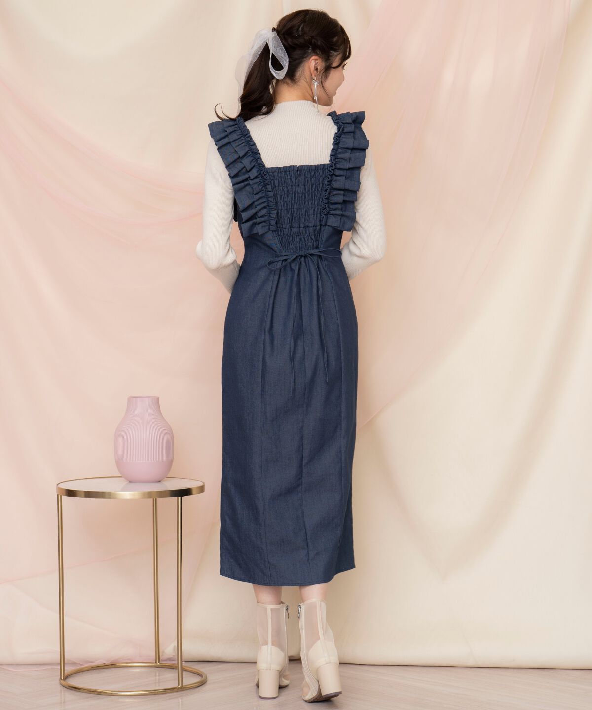 WILLSELECTION「フリルショルダースリットワンピース」|ワンピース|