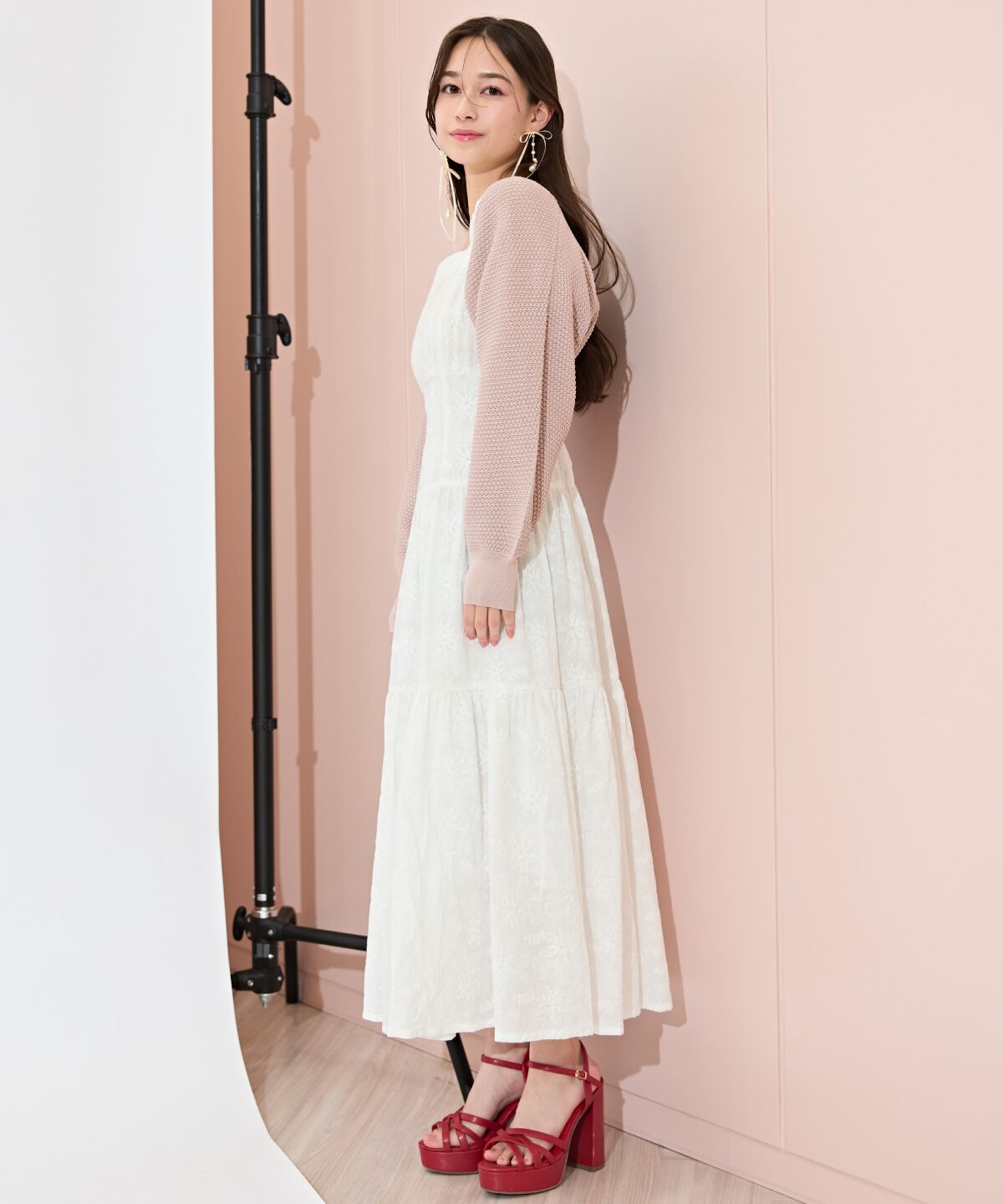 WILLSELECTION「ショート丈柄編みボレロ」|カーディガン|