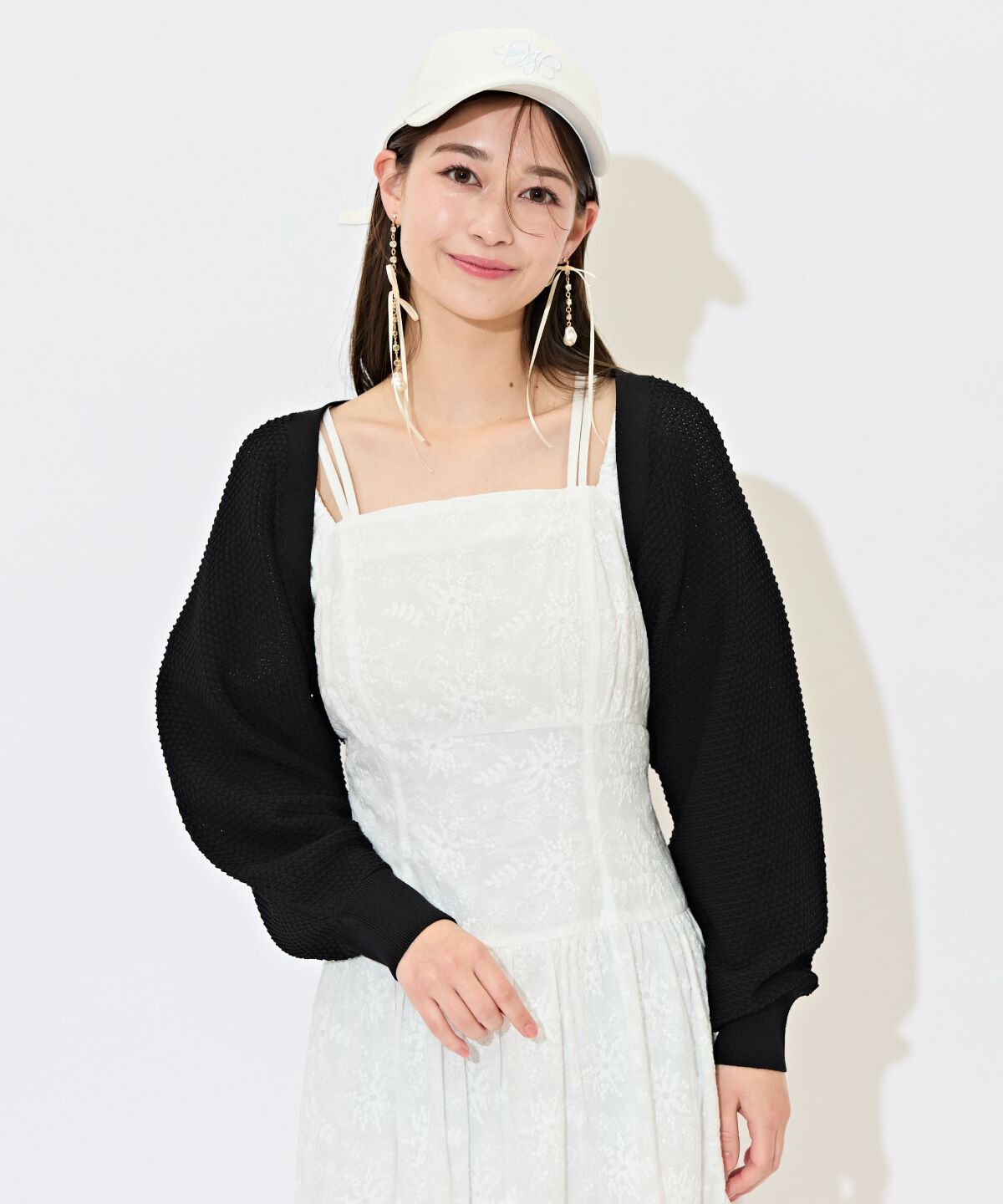 WILLSELECTION「ショート丈柄編みボレロ」|カーディガン|