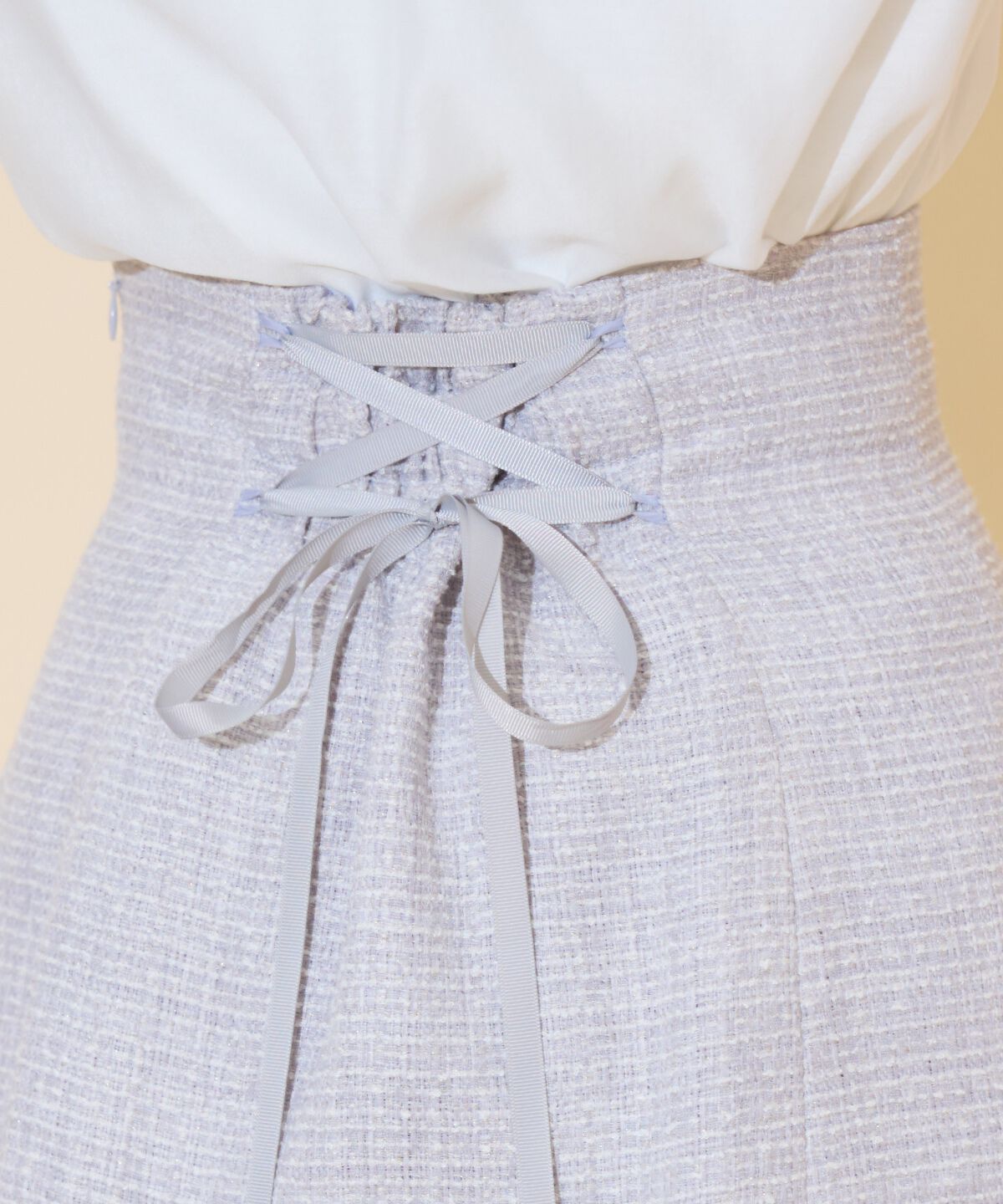 WILLSELECTION「ブレードデザインツイードミニスカート」|フレア|