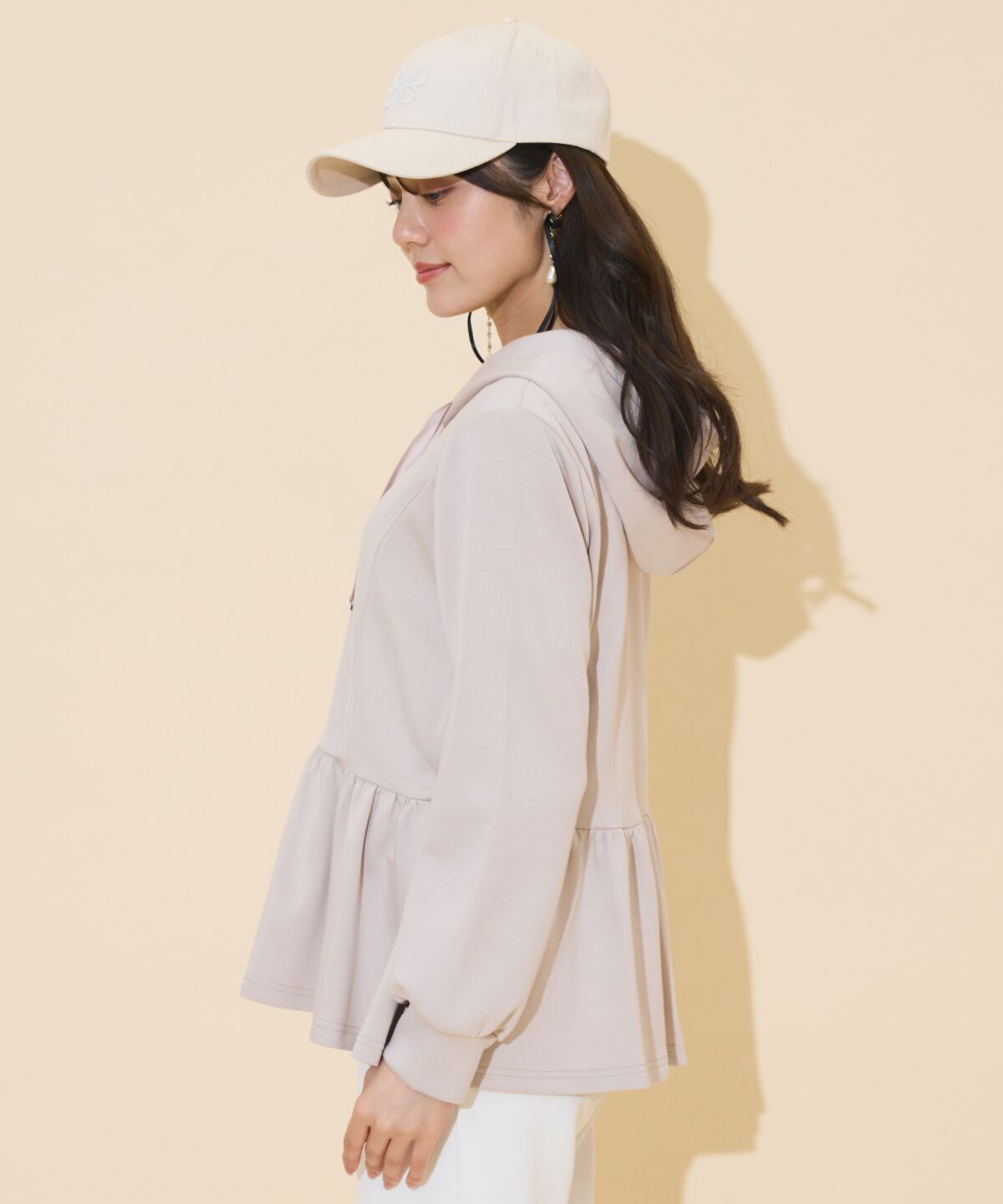 WILLSELECTION「ペプラムパーカー」|パーカー|