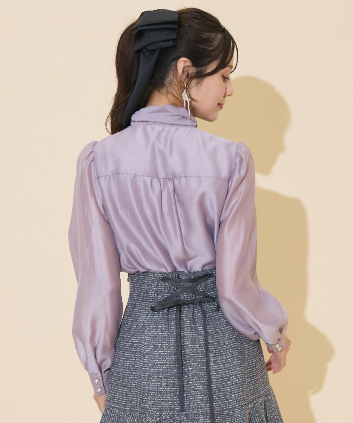 WILLSELECTION「ボリュームリボンタイブラウス」|シャツ・ブラウス|