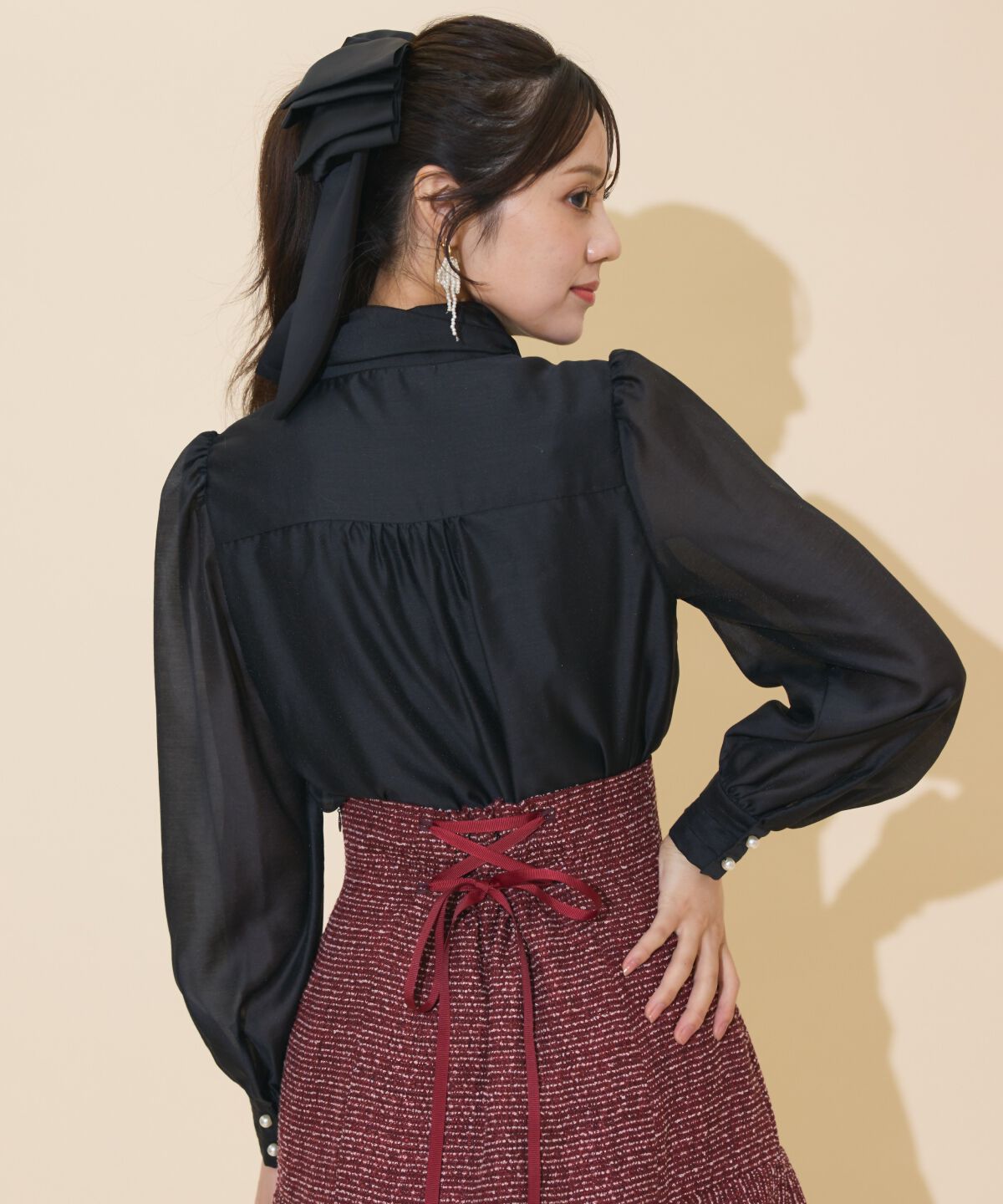 WILLSELECTION「ボリュームリボンタイブラウス」|シャツ・ブラウス|