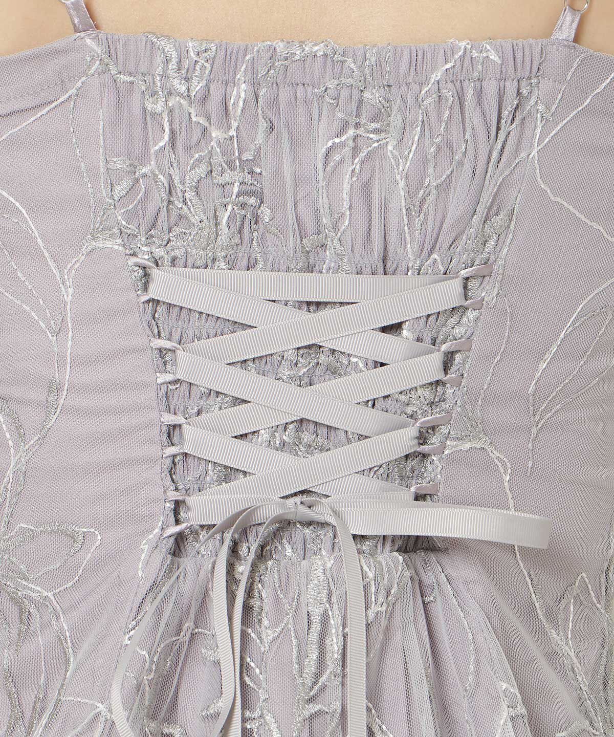 WILLSELECTION「フロントスリットフレアブラウス&times;フレアレースキャミワンピース」|ドレス|