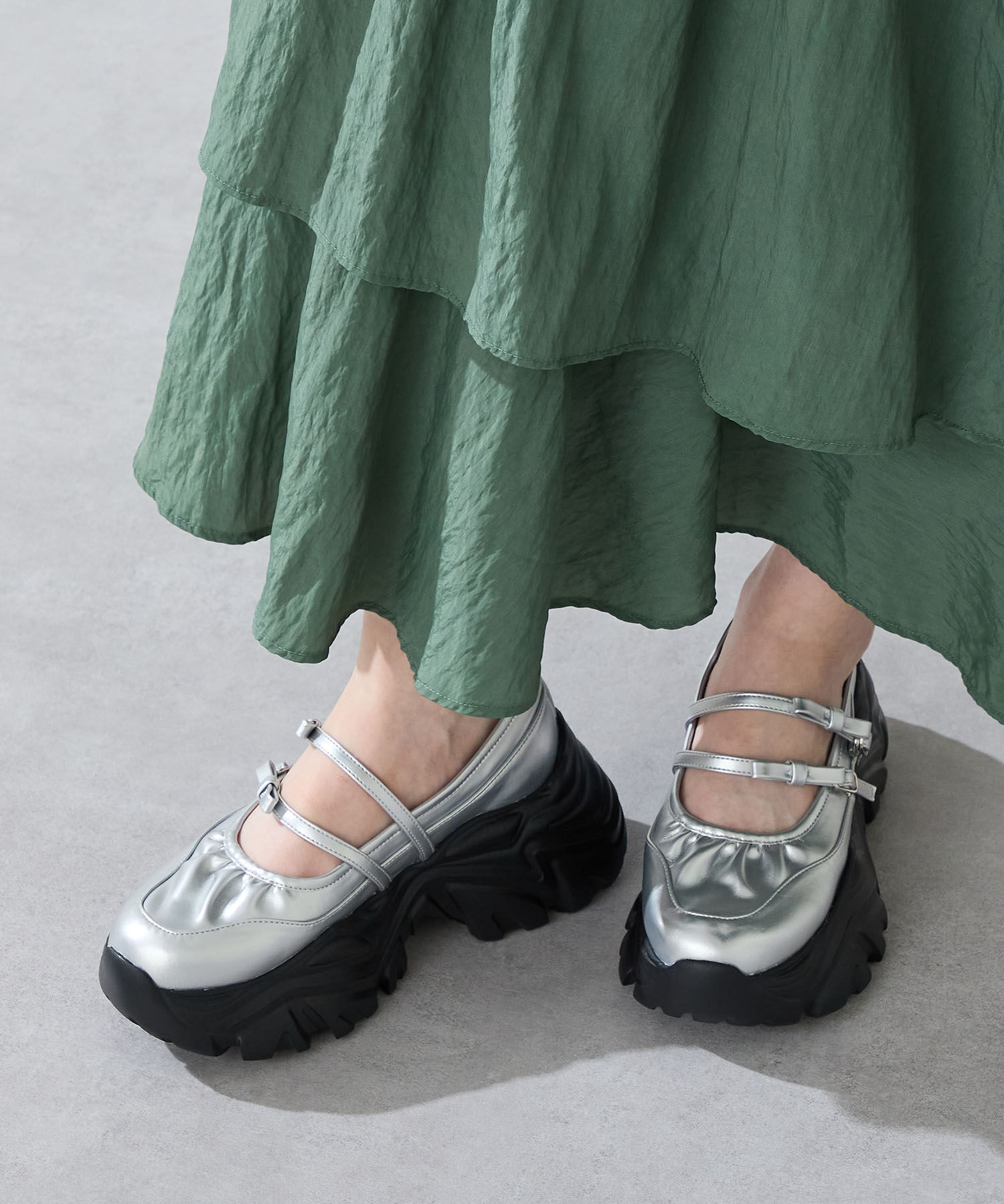 ORiental TRaffic「【予約】●2025秋冬新作●ダブルリボンスニーカーソールシューズ/51307」|スニーカー|