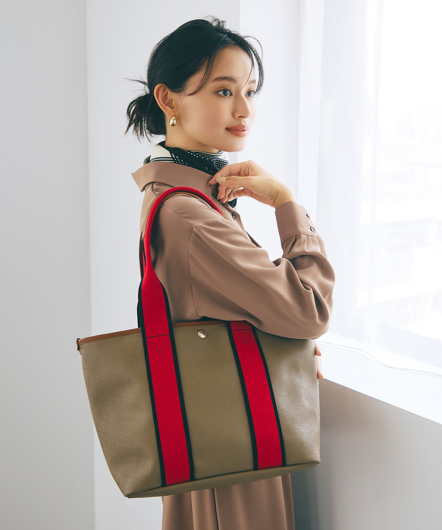 TOPKAPI BREATH「【Breath TOPKAPI】SCOTCH GRAIN スコッチグレイン シンプル A4 トートバッグ」|トートバッグ|