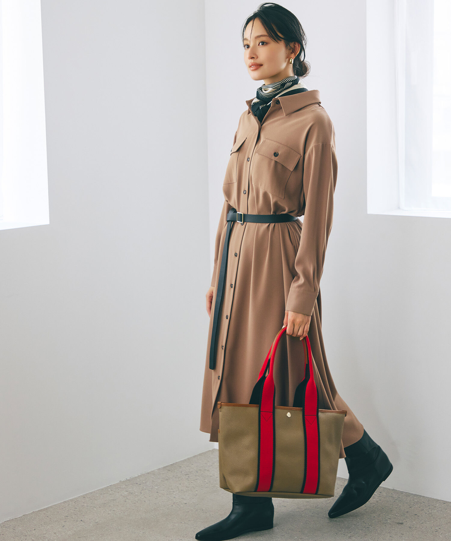 TOPKAPI BREATH「【Breath TOPKAPI】SCOTCH GRAIN スコッチグレイン シンプル A4 トートバッグ」|トートバッグ|