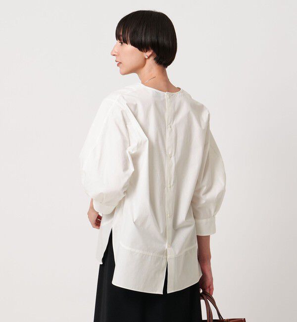 UNITED ARROWS「オックス コンビ シャツ ブラウス ‐ウォッシャブル‐」|シャツ・ブラウス|