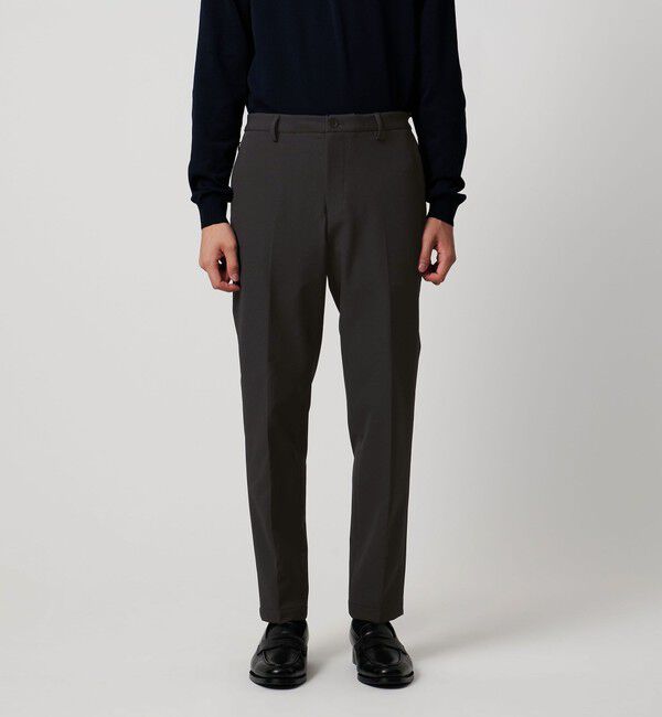 UNITED ARROWS「ドビー シングル ノープリーツ パンツ UA COZY ウォッシャブル 2WAYストレッチ はっ水 着用シワ」|スーツ|