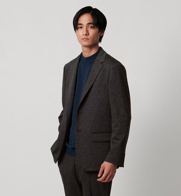 UNITED ARROWS「シャークスキン ジャージ  UA COZY ウォッシャブル ストレッチ 防しわ」|スーツ|