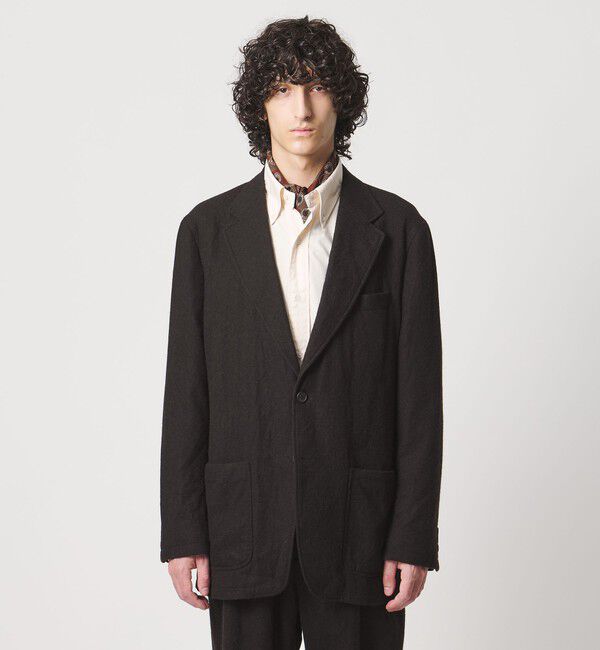 UNITED ARROWS「＜District＞シュリンク サージ シングル2ボタン テーラードジャケット」|スーツ|