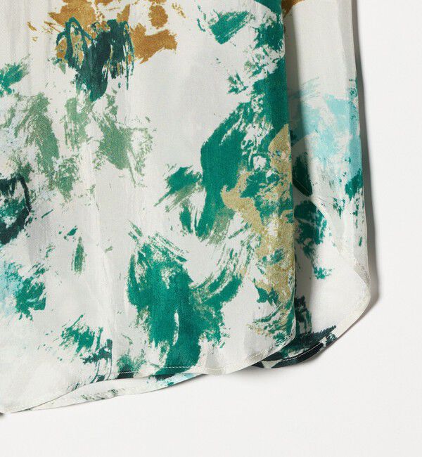 UNITED ARROWS「＜SACRA＞フローラプリント ノースリーブブラウス」|シャツ・ブラウス|