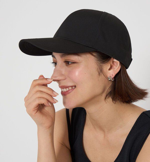UNITED ARROWS green label relaxing「タスランバイザー キャップ 3 / CAP - UVケア -」|キャップ・キャスケット|BLACK
