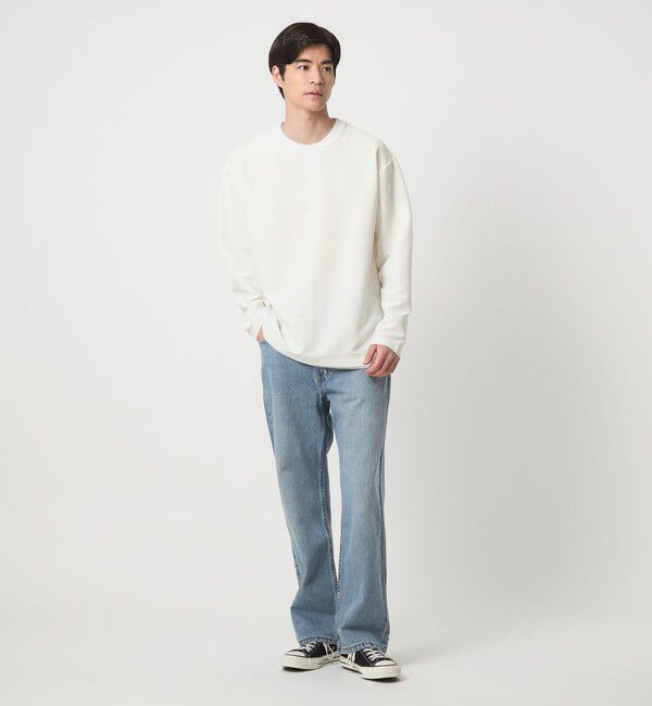 UNITED ARROWS green label relaxing「【WEB限定】リップル フェイクレイヤード ロングスリーブ Tシャツ -吸水速乾・抗菌-」|Tシャツ・カットソー|