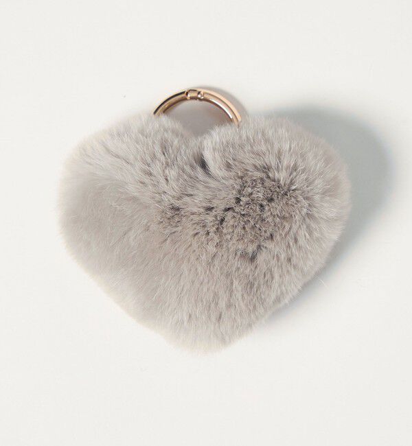 EMMEL REFINES「＜kakatoo＞ ハートファーチャーム＜ Select by EMMEL REFINES ＞」|チャーム・キーホルダー|LT.GRAY