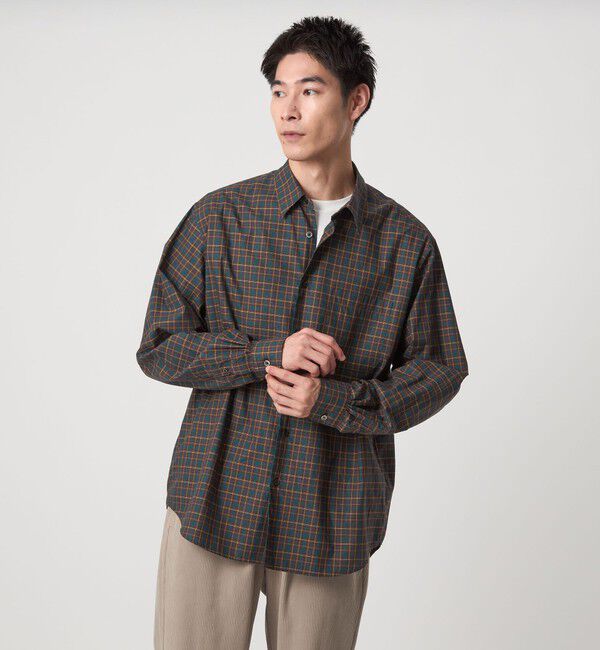 UNITED ARROWS green label relaxing「トーマスメイソン ジャストルーズ レギュラーカラー シャツ」|シャツ・ブラウス|MD.BROWN