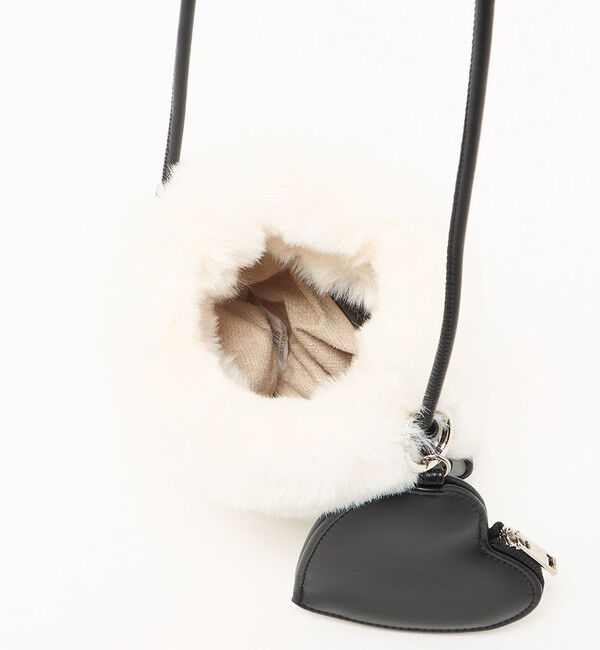 UNITED ARROWS green label relaxing「ファーショルダーバッグ ハートチャーム付き」|ショルダー・メッセンジャー|