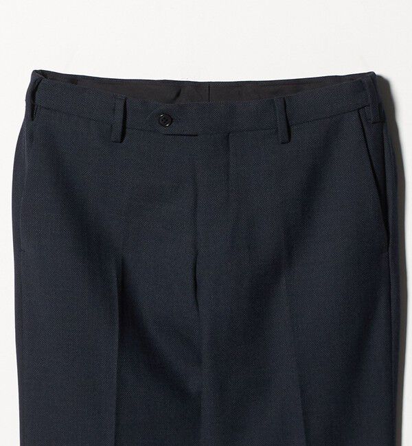 UNITED ARROWS green label relaxing「A+ TWPU バーズアイ スリム アジャスター スラックス -ウォッシャブル・ストレッチ-」|スラックス|