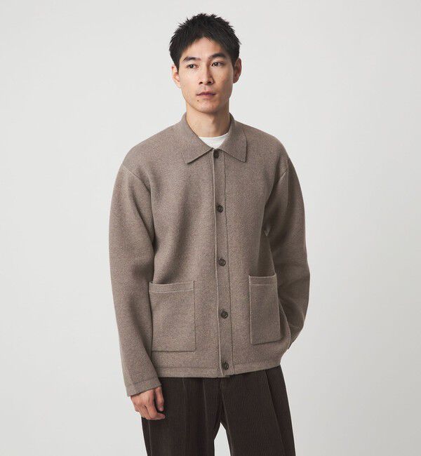 UNITED ARROWS green label relaxing「コットン ポリエステル ポロ カーディガン」|カーディガン|BEIGE