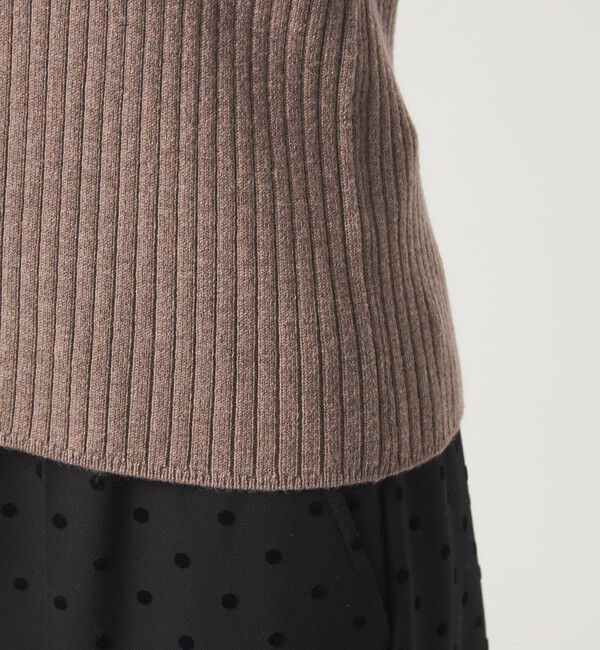 UNITED ARROWS green label relaxing「【WEB限定】＜at ease＞ソデサキ バイカラー プルオーバー ニット ウォッシャブル」|ニット・セーター|