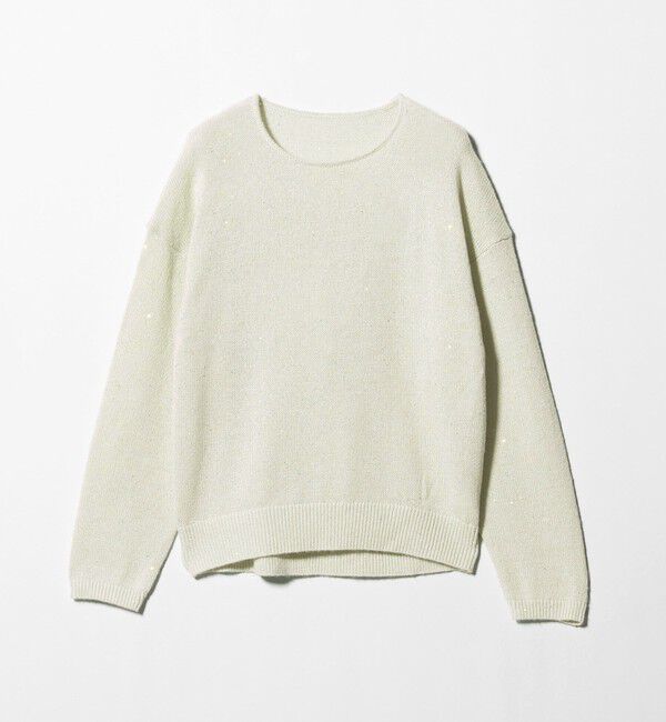 UNITED ARROWS green label relaxing「スパンコール ニット プルオーバー ウォッシャブル」|ニット・セーター|