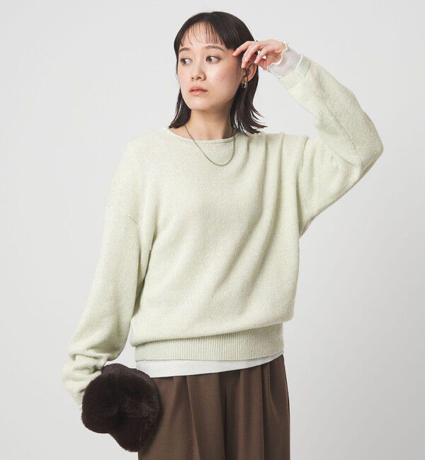 UNITED ARROWS green label relaxing「スパンコール ニット プルオーバー ウォッシャブル」|ニット・セーター|