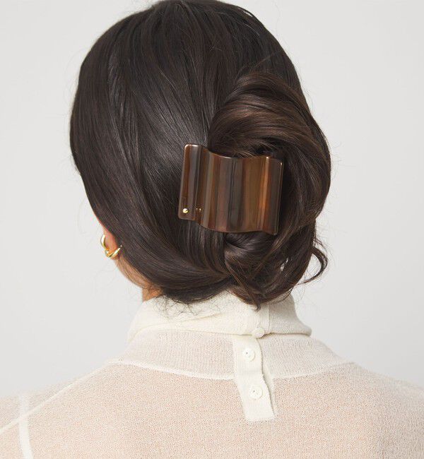 UNITED ARROWS green label relaxing「【WEB限定】スクエアマーブル ヘアクリップ」|ヘアバンド|