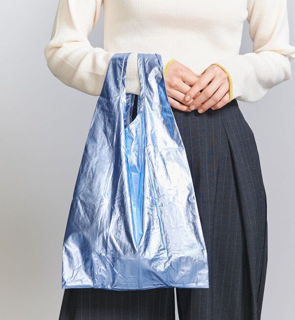 BEAUTY&YOUTH UNITED ARROWS「＜BAGGU＞メタリック ポケッタブルバッグ/BABY」|エコバッグ|LT.BLUE