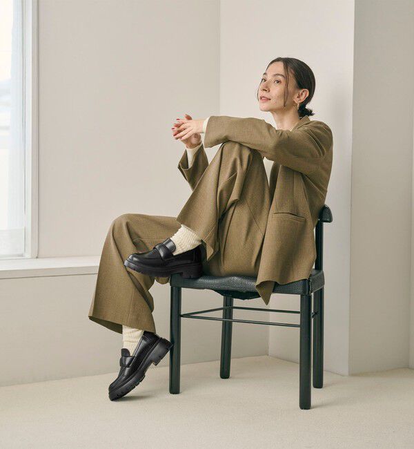 BEAUTY&YOUTH UNITED ARROWS「レザーライク ローファー -晴雨兼用-」|レインシューズ|