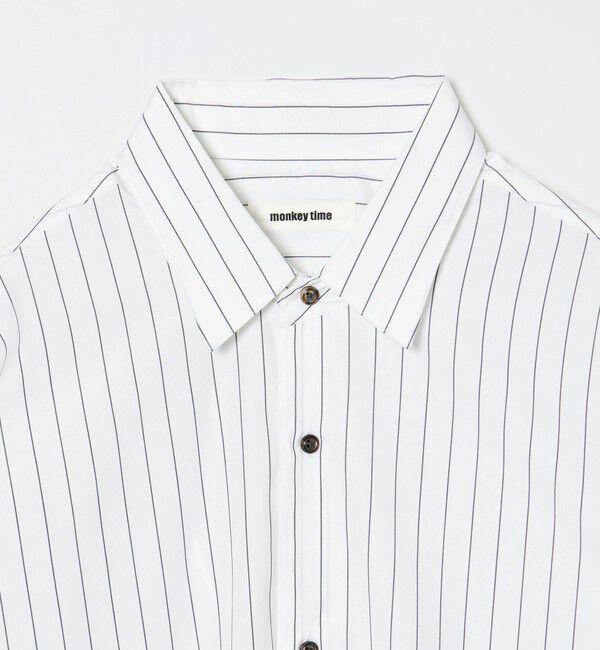 MONKEY TIME「コットン クロップド シャツ」|シャツ・ブラウス|