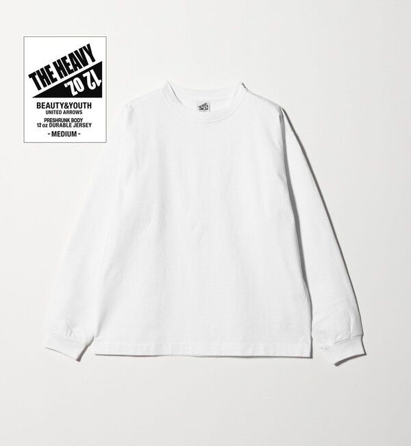 BEAUTY&YOUTH UNITED ARROWS「12oz ヘビーウェイト クルーネック カットソー」|Tシャツ・カットソー|WHITE