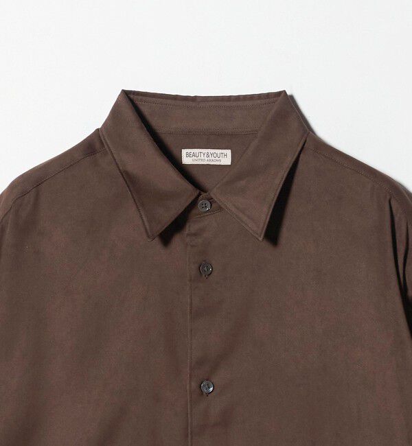 BEAUTY&YOUTH UNITED ARROWS「スエード タッチ レギュラー シャツ FORM型」|シャツ・ブラウス|