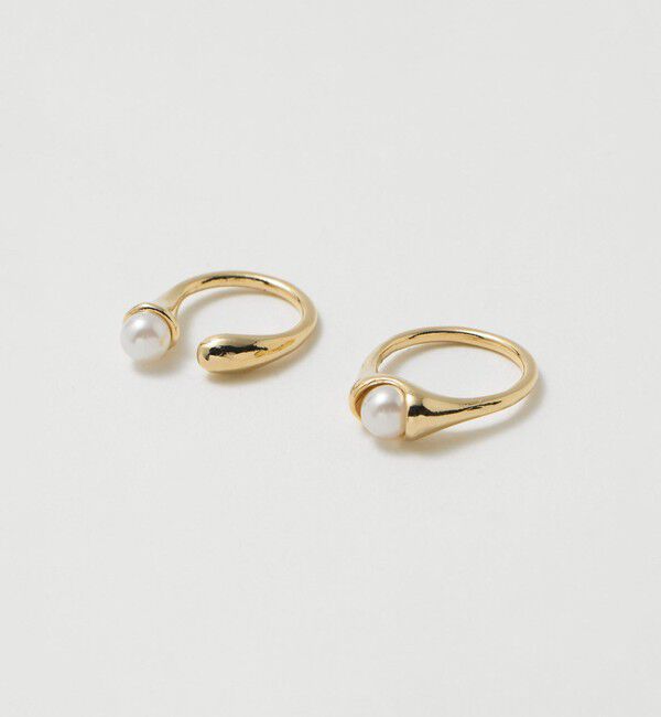 BEAUTY&YOUTH UNITED ARROWS「ワン パールモチーフ 2セット リング 」|リング|