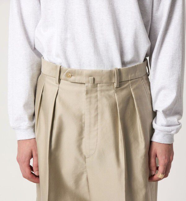 STEVEN ALAN「＜Steven Alan＞ カベ モールスキン インツープリーツ ドレス トラウザーズ」|チノ|