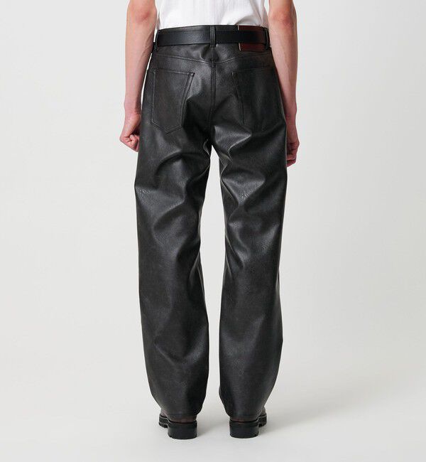 MONKEY TIME「レザーライク 5P パンツ」|チノ|