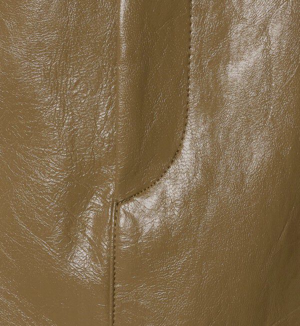 BEAUTY&YOUTH UNITED ARROWS「レザーライク Aラインスカート」|台形|