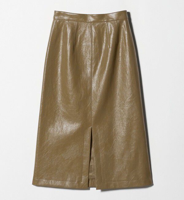 BEAUTY&YOUTH UNITED ARROWS「レザーライク Aラインスカート」|台形|