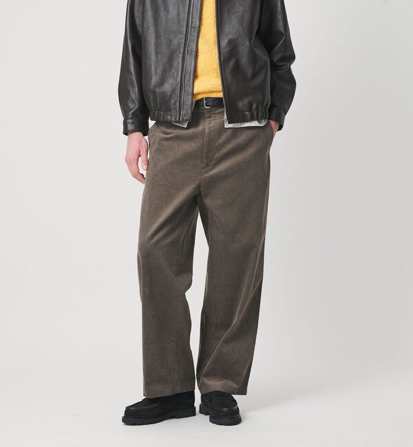 BEAUTY&YOUTH UNITED ARROWS「ファイン コーデュロイ ノープリーツ ワイド スラックス NO.10」|その他|DK.GRAY