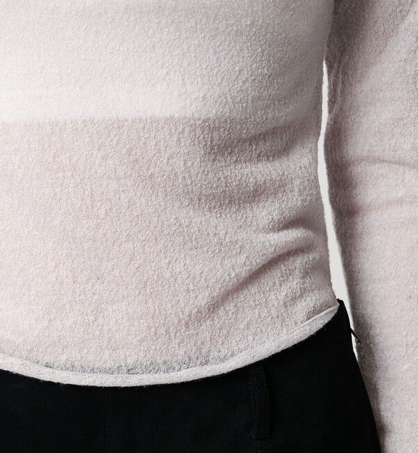 ATTISESSION「＜ATTISESSION＞シアー ジャガード バックオープン プルオーバー トップス 」|その他|