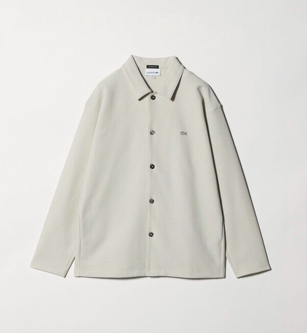 BEAUTY&YOUTH UNITED ARROWS「＜LACOSTE for BEAUTY&YOUTH＞ワントーン シャツ ジャケット」|カーディガン|OFF WHITE